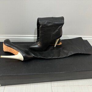 L.A.M.B. (Lamb) black Hilda over Knee Soft Leather Boots size 10m (with box)